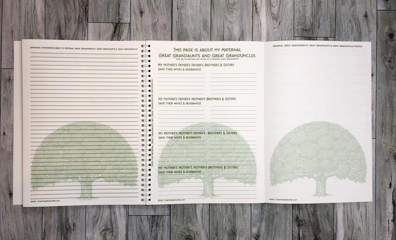 Teenager's Family Tree Workbook-Personalized with their name